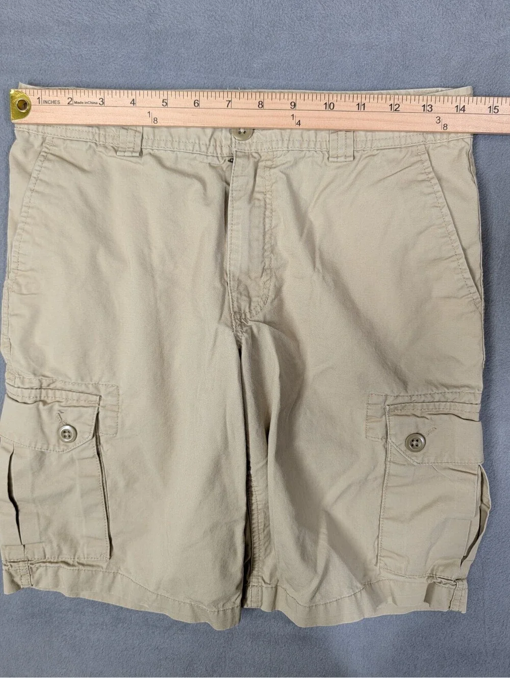 Polo Ralph Lauren Boys 16 Khaki Tan Cotton Cargo Shorts Classic Utility 6 Pocket